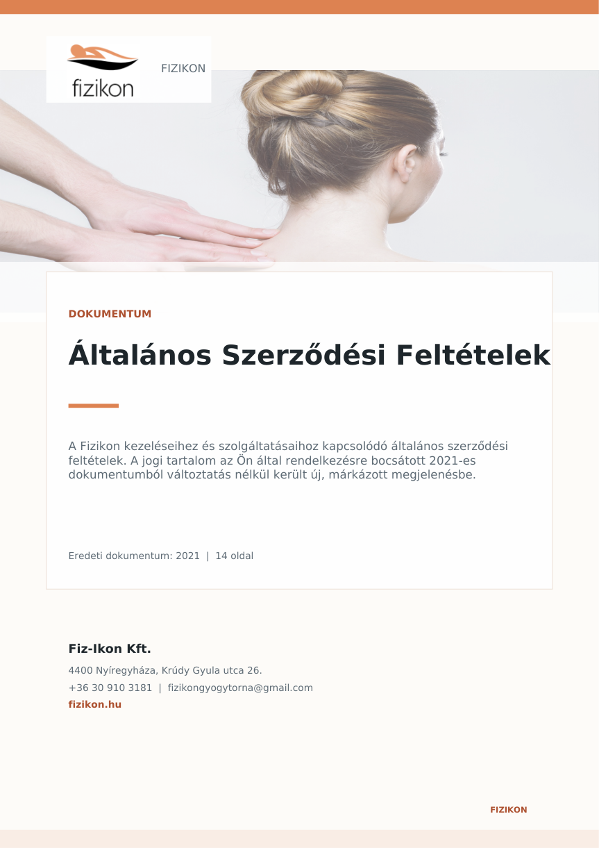 Általános Szerződési Feltételek PDF előnézet